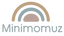 Logo of Minimomuz with a rainbow design on a CLEAR
 background